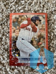 2022 Topps Series 1 Travis Shaw #88 Red Foilboard 094/199 Boston Red Sox